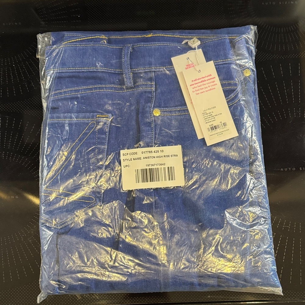 Lilly Pulitzer Aniston high-rise Blue Straight Leg Jeans - Picture 6 of 6